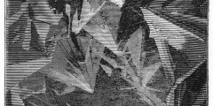 VERNE: JOURNEY. A diamond mine. Wood engraving after a drawing by Edouard Riou from a 19th century edition of Vernes " Journey to the Center of the Earth"