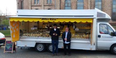 Gordon Brown and Lukasz Walasek in Berlin